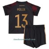 Conjunto (Camiseta+Pantalón Corto) Alemania Muller 13 Segunda Equipación Mundial 2022 - Niño